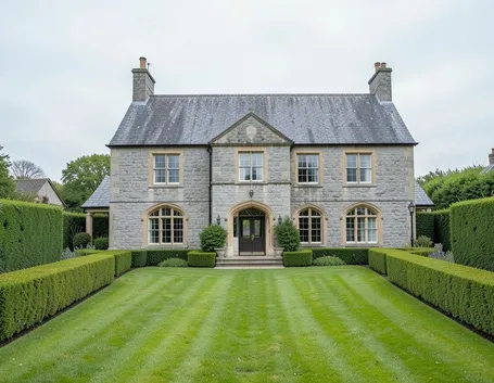villa con giardino