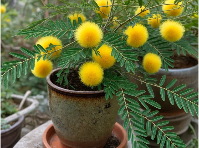 acacia in vaso