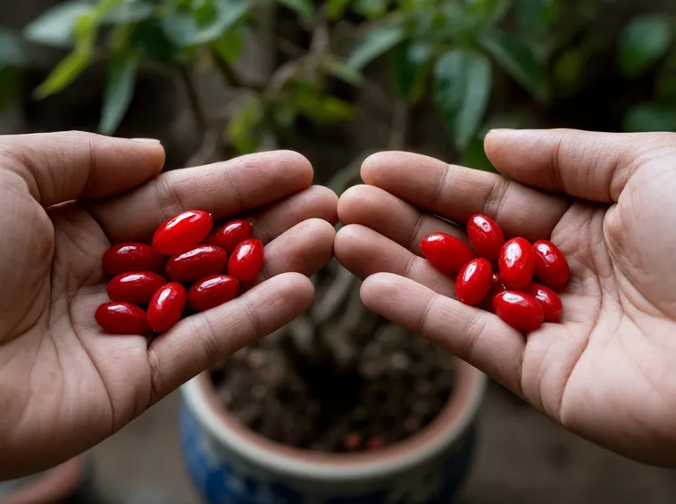Un rametto della pianta di goji